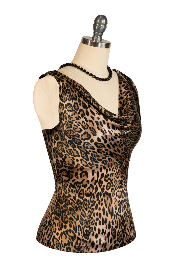 Queen Of The Jungle Cowl Top (Print)