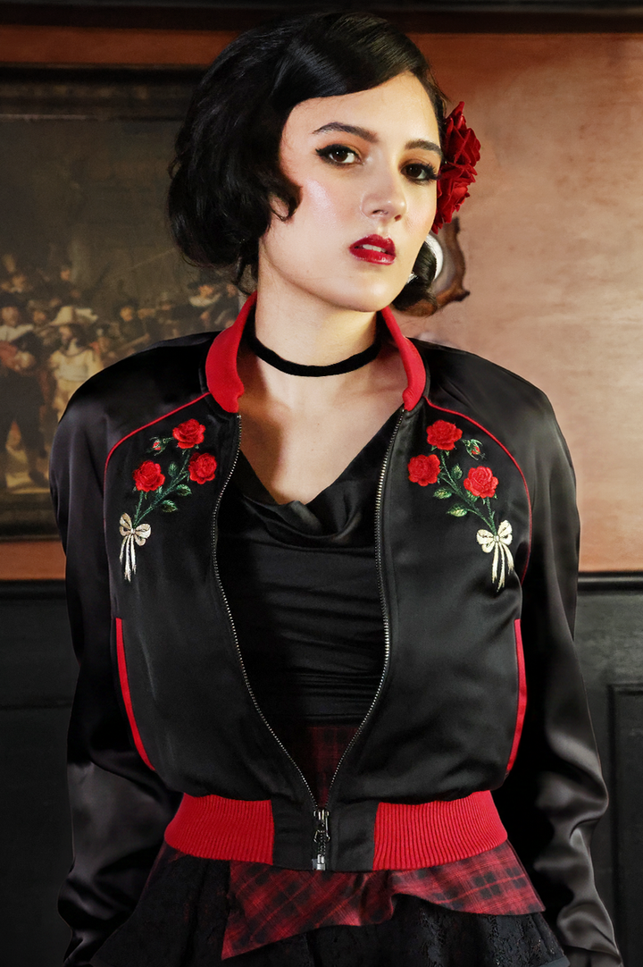 Rouge Noir Bomber Jacket