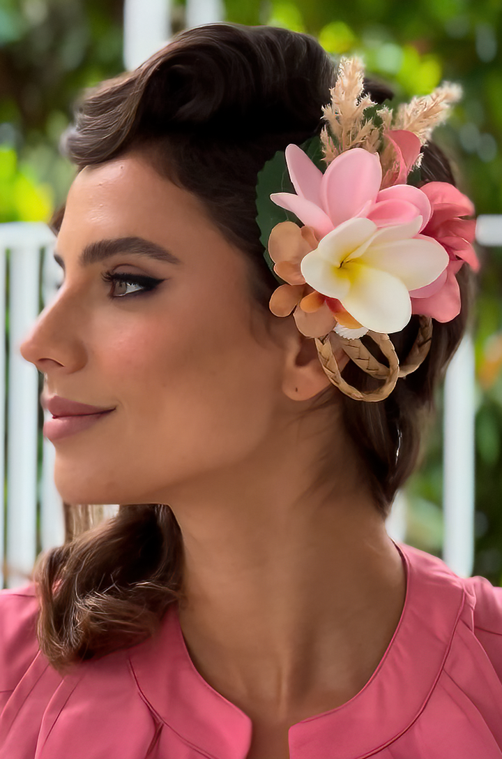 South Pacific Follies Floral Hair Clip