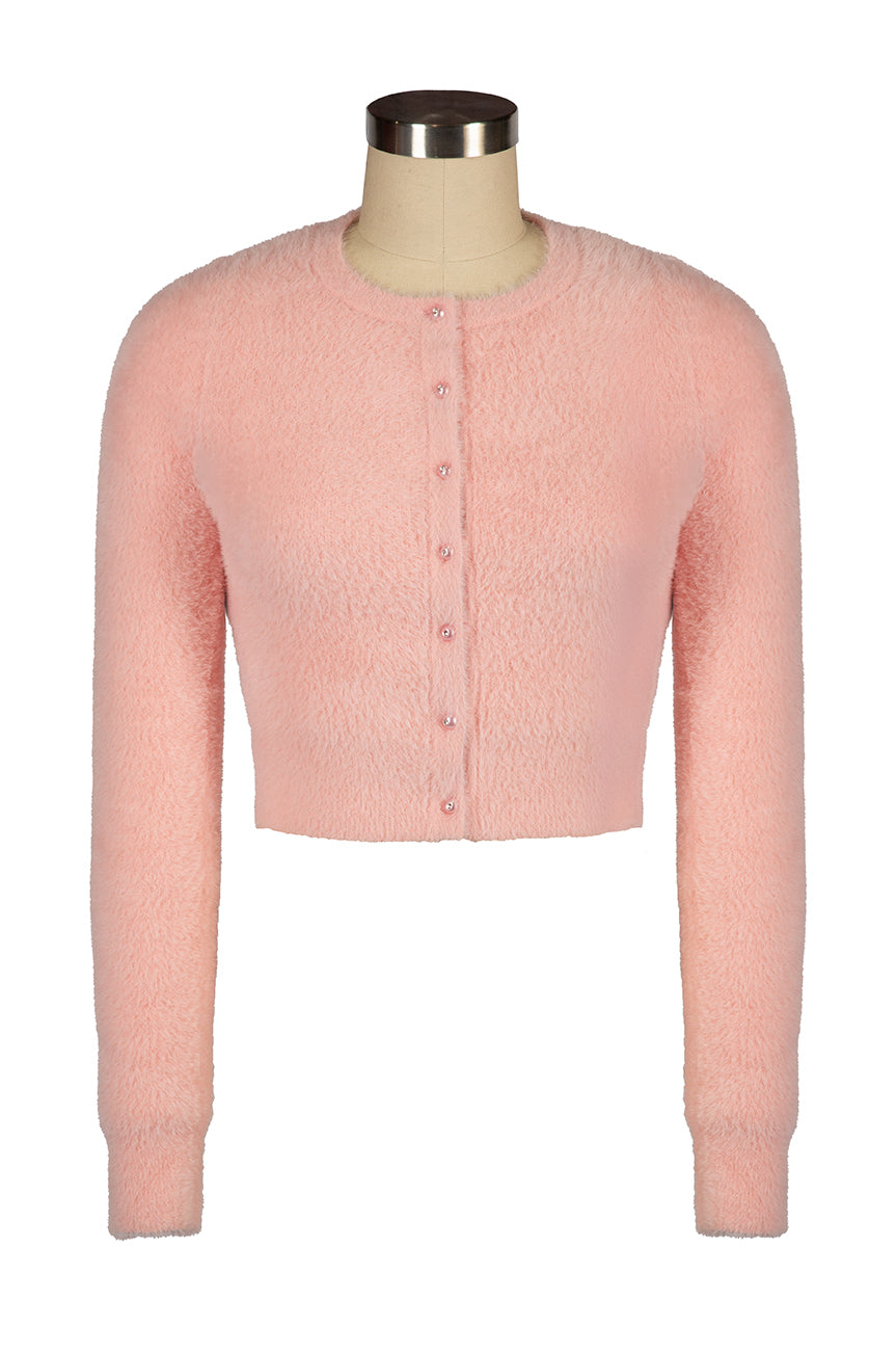 Powder Puff Cardigan (Pink)