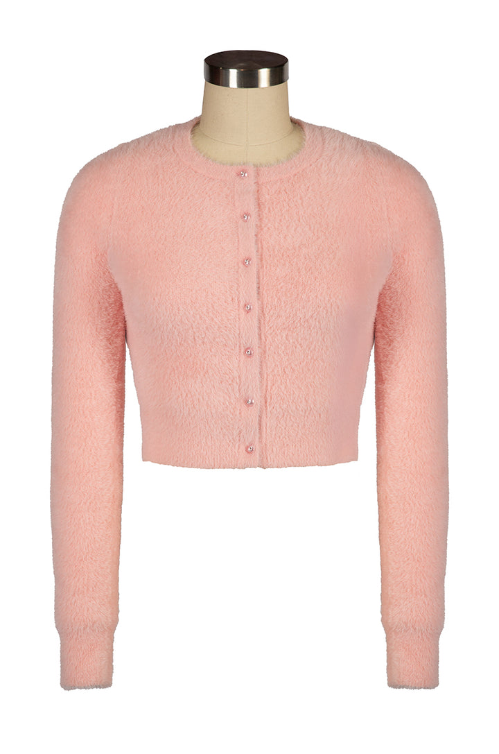 Powder Puff Cardigan (Pink)