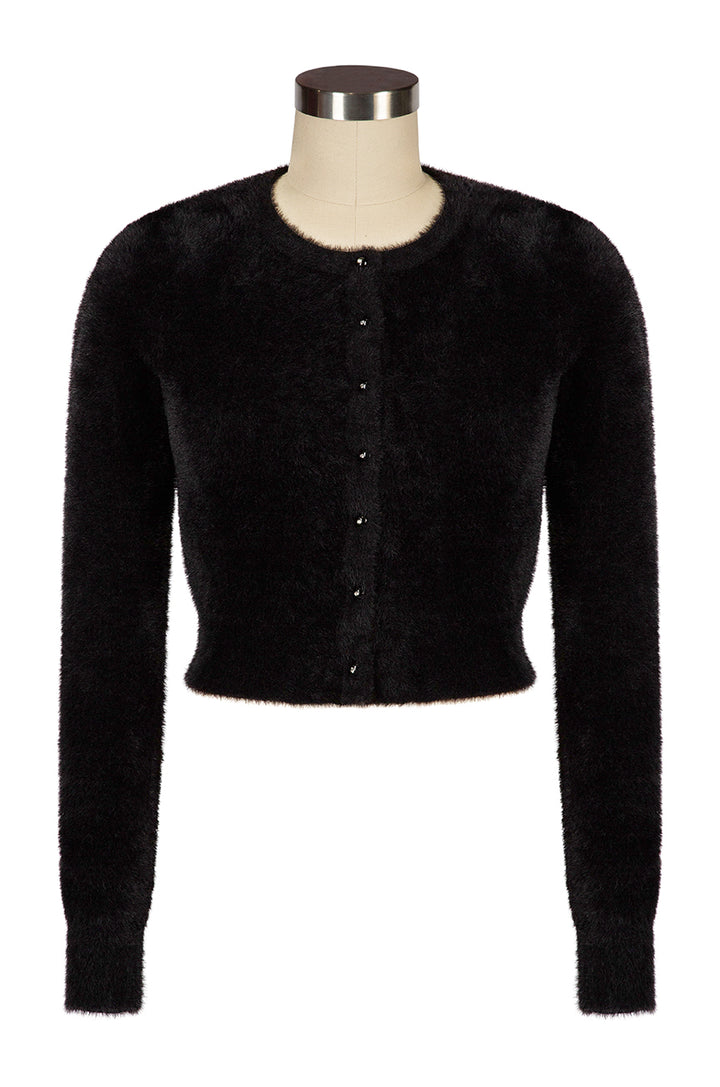 Powder Puff Cardigan (Black)