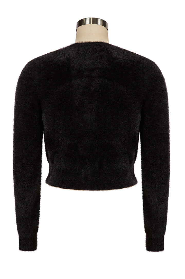 Powder Puff Cardigan (Black)