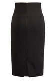 Dorchester Suite 17 Lace Up Wiggle Skirt (Black)