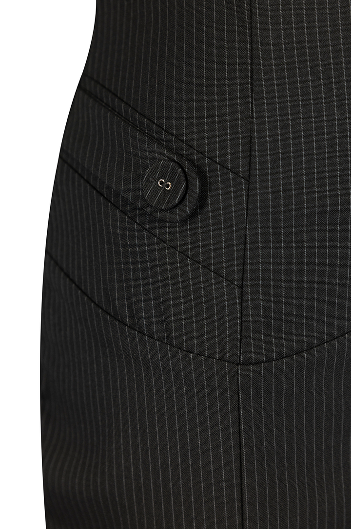 Read All About It Classic Wiggle Skirt (Pinstripe)