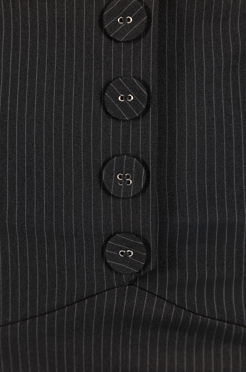 Read All About It Classic Wiggle Skirt (Pinstripe)