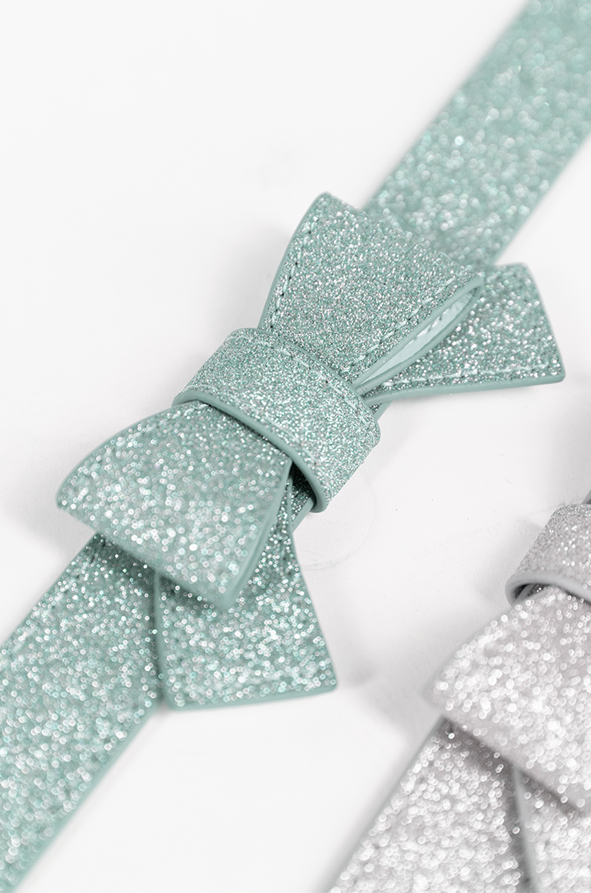 Pretty Kitty Follies Sparkle Bow Belt (Mint)