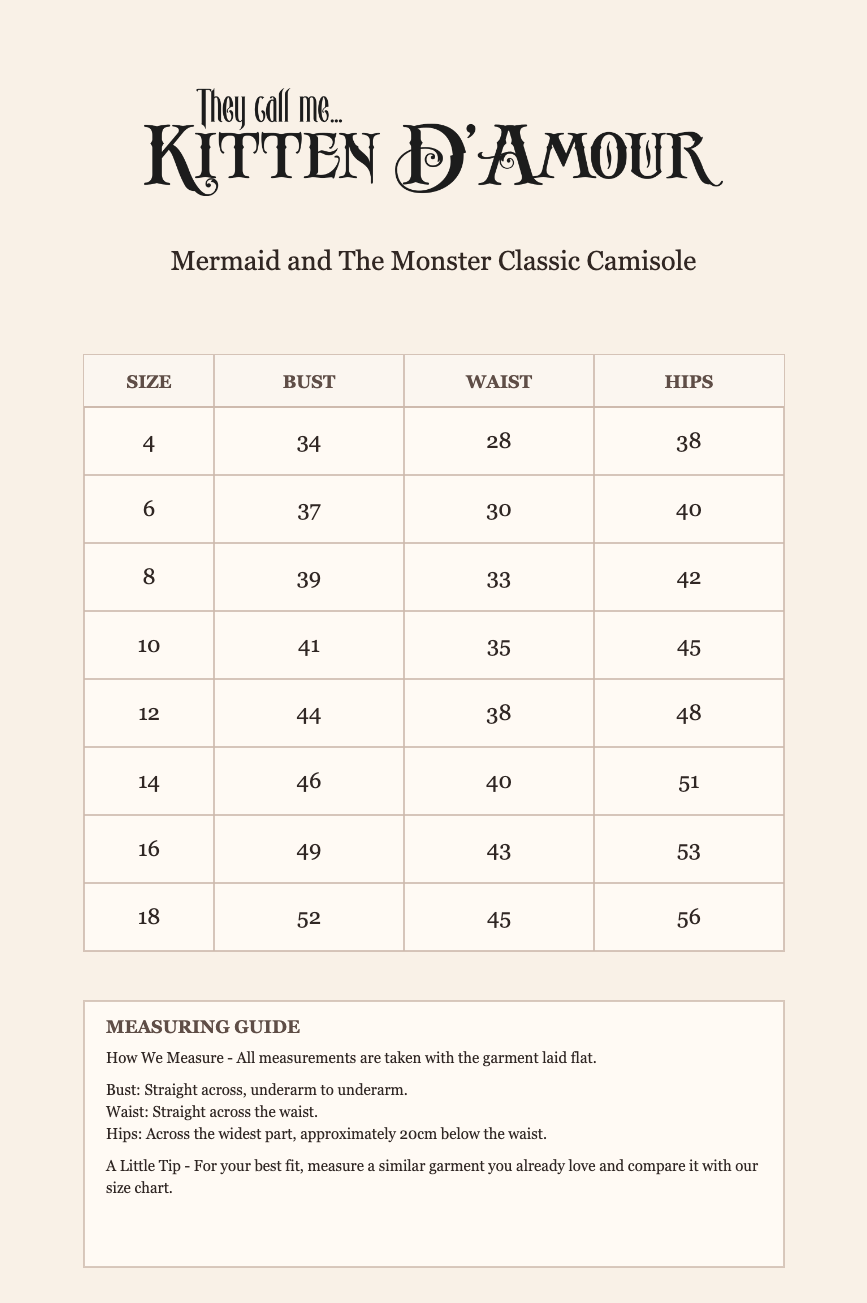 Mermaid and The Monster Classic Camisole (Blue)