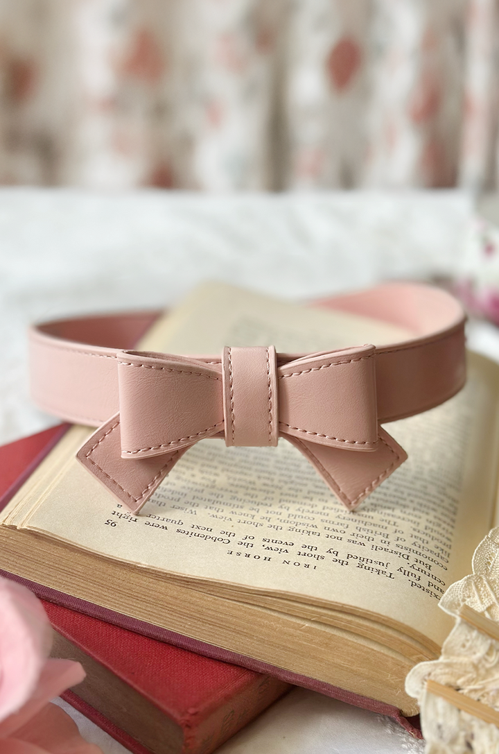 Pretty Kitty Follies Bow Belt (Pink)