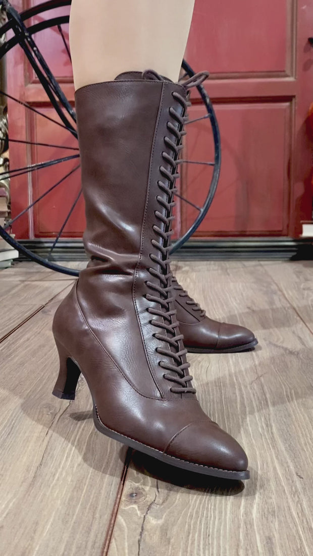 High calf laced boots from antiquity shops