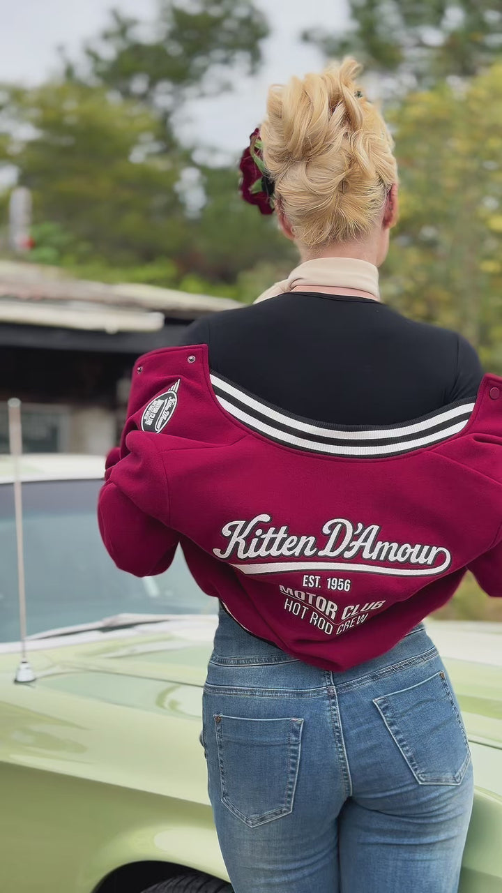 Car Club Jacket (Burgundy)