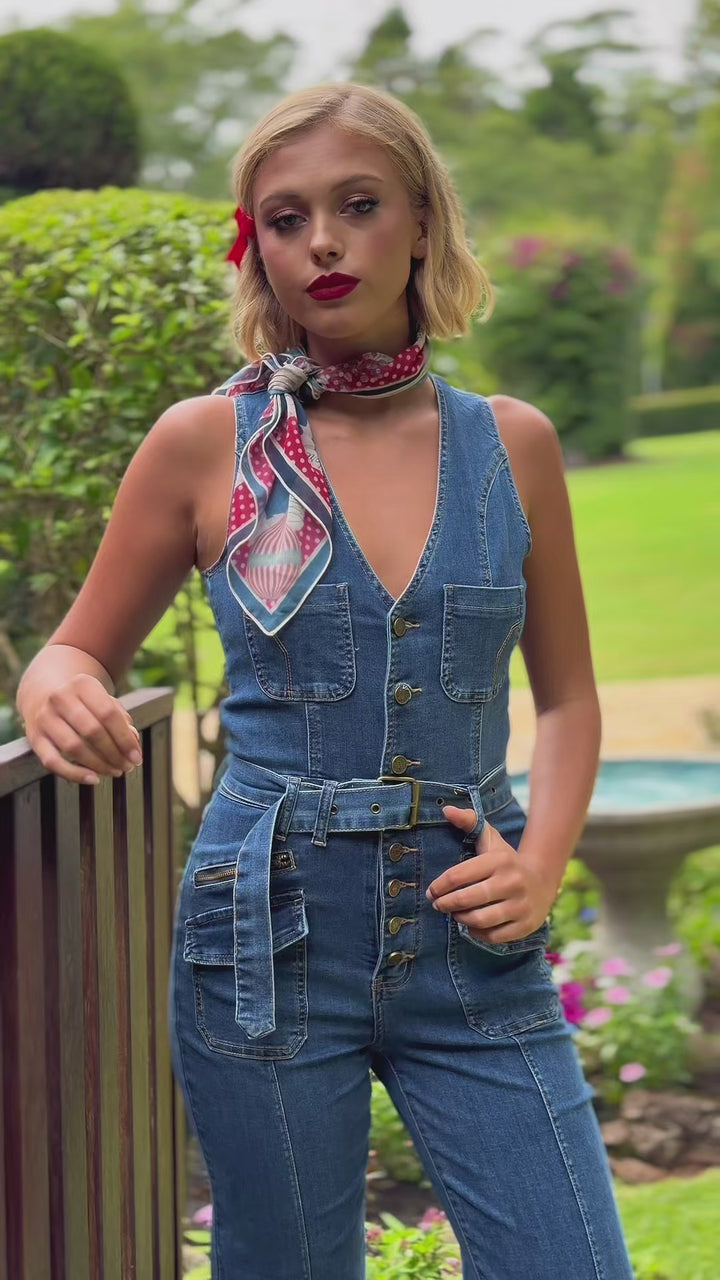 Harptree Village Denim Jumpsuit