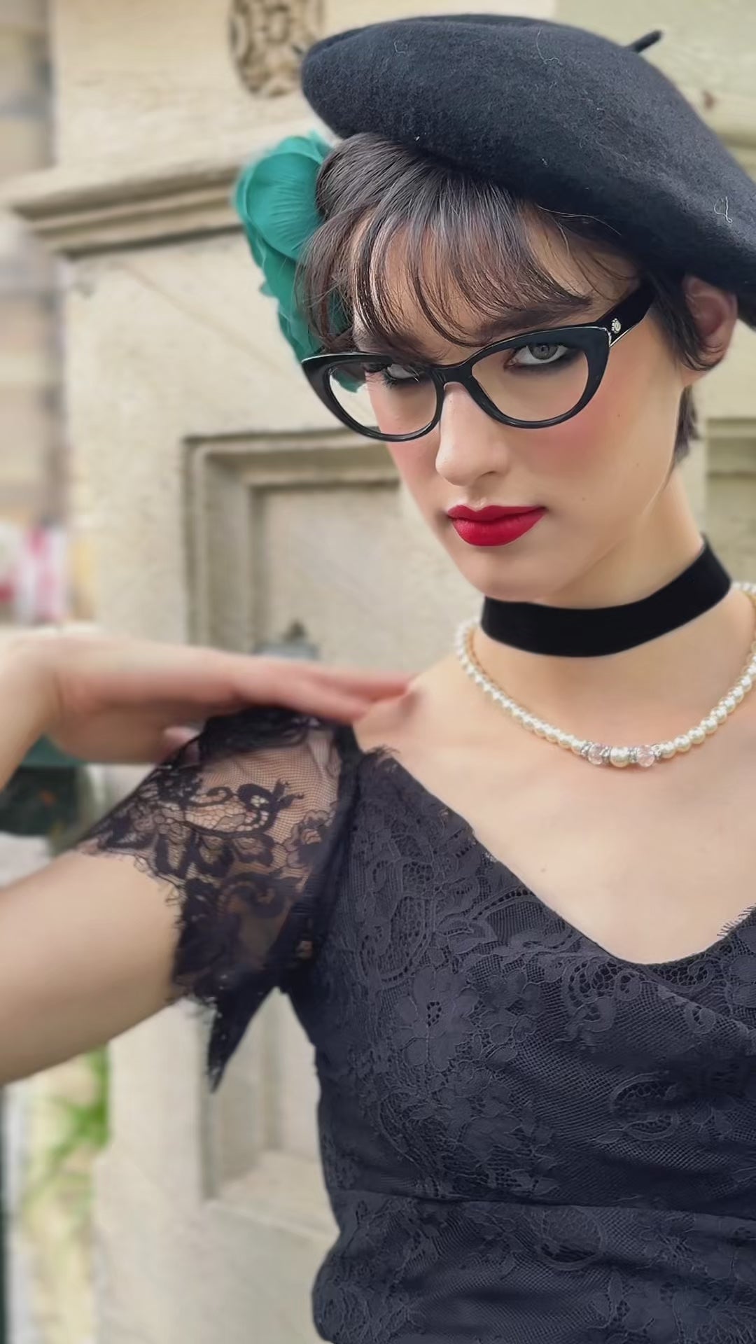 Belle Boheme Lace Camisole (Green)
