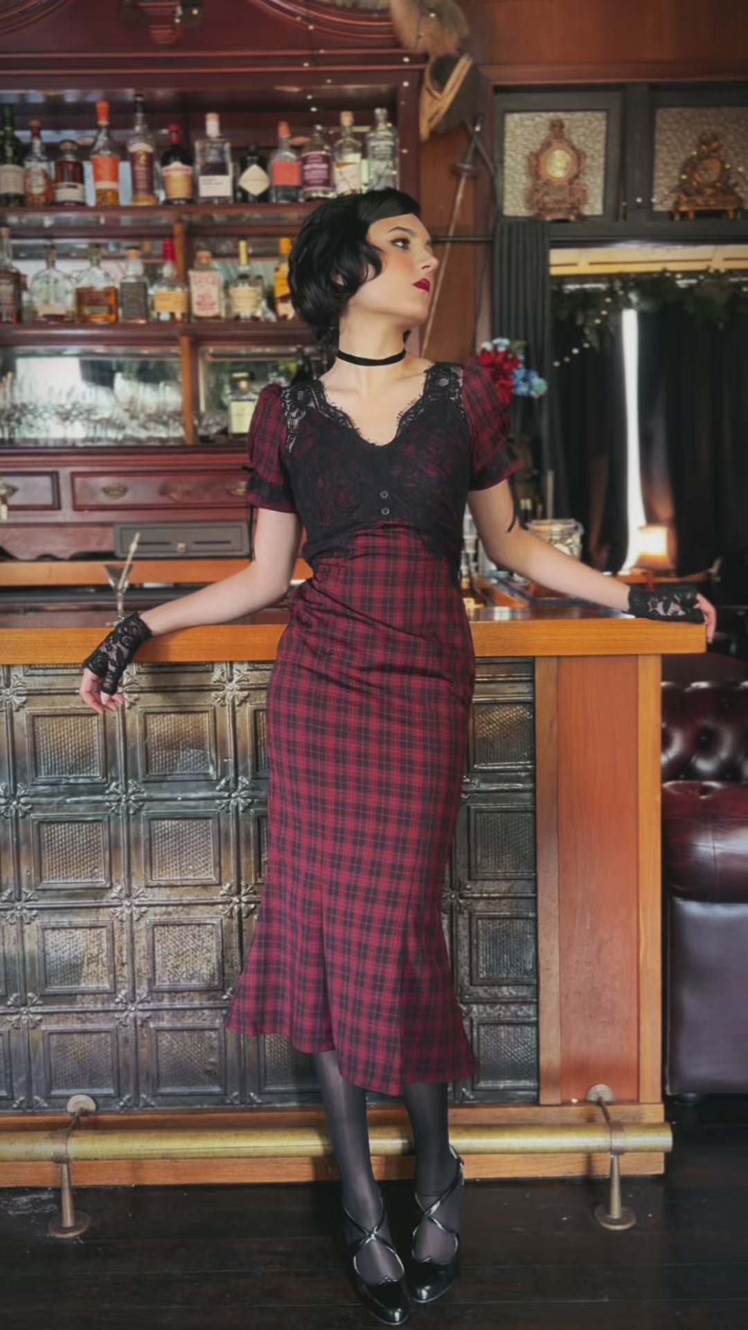 Rouge Noir Wiggle Dress