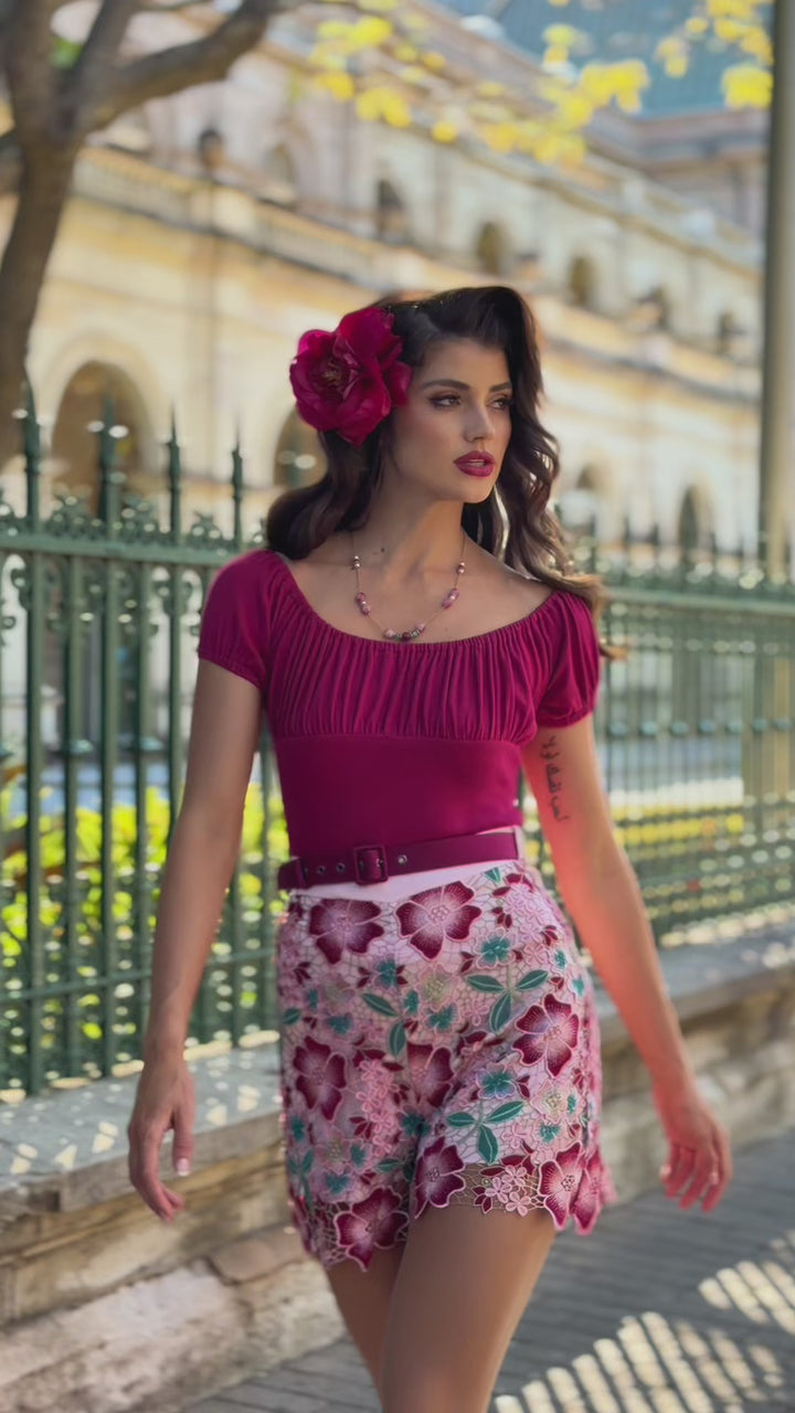 La Vita Romantica Follies Juliette Top (Cherry)