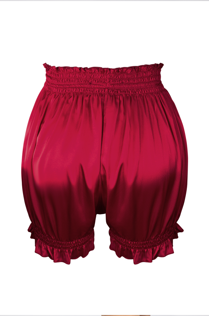 D'Amour Satin Kitty Knickers (Red)