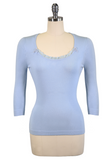 Audrey Knit Top (Blue)