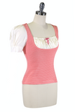 Botanica Striped Ruched Top (Pink)