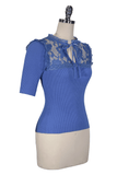 Chloe Knit Top (Blue)