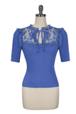 Chloe Knit Top (Blue)