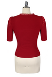Chloe Knit Top (Red)