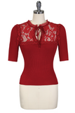 Chloe Knit Top (Red)