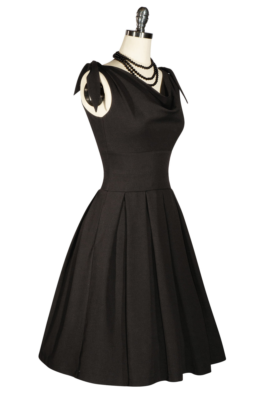 D'Amour Cowl Neck Dress (Black)