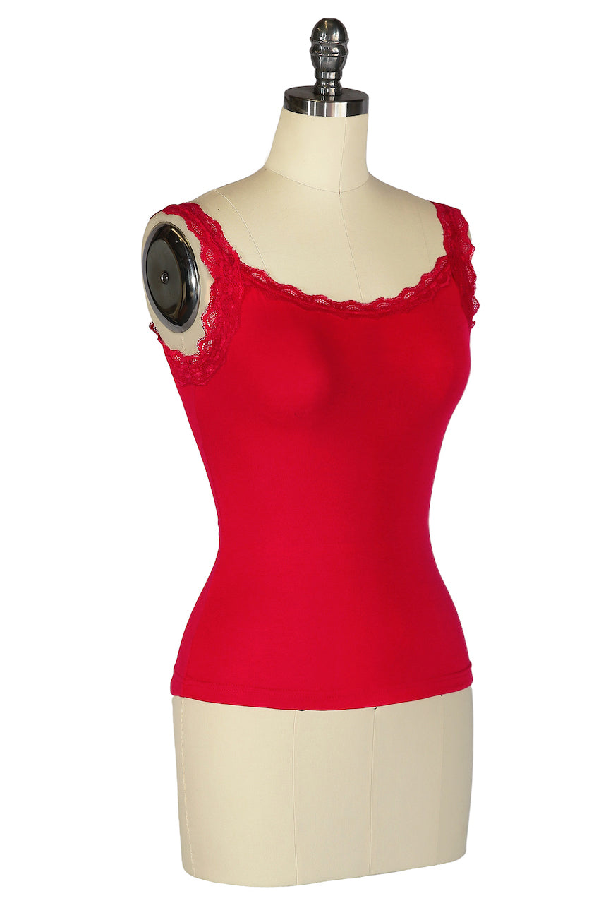Follies D'Amour Singlet (Red) - Kitten D'Amour