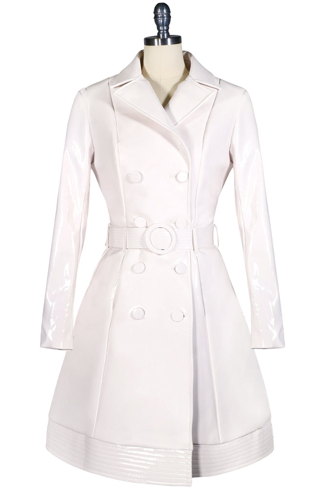 Knightsbridge PVC Coat (Off White)