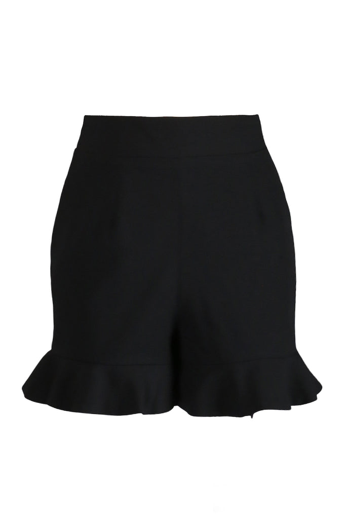 Regency Black Ruffle Shorts