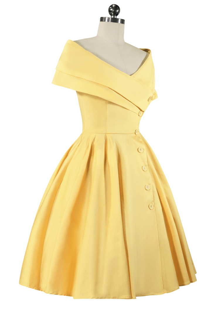 D'Amour L'Avenue Dress (Yellow) - Kitten D'Amour