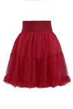 Luxury Shirred Petticoat (Red)