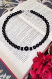 Matinee Pearl Necklace (Black)