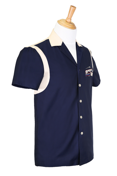 Speed Shop Embroidered Bowling Shirt