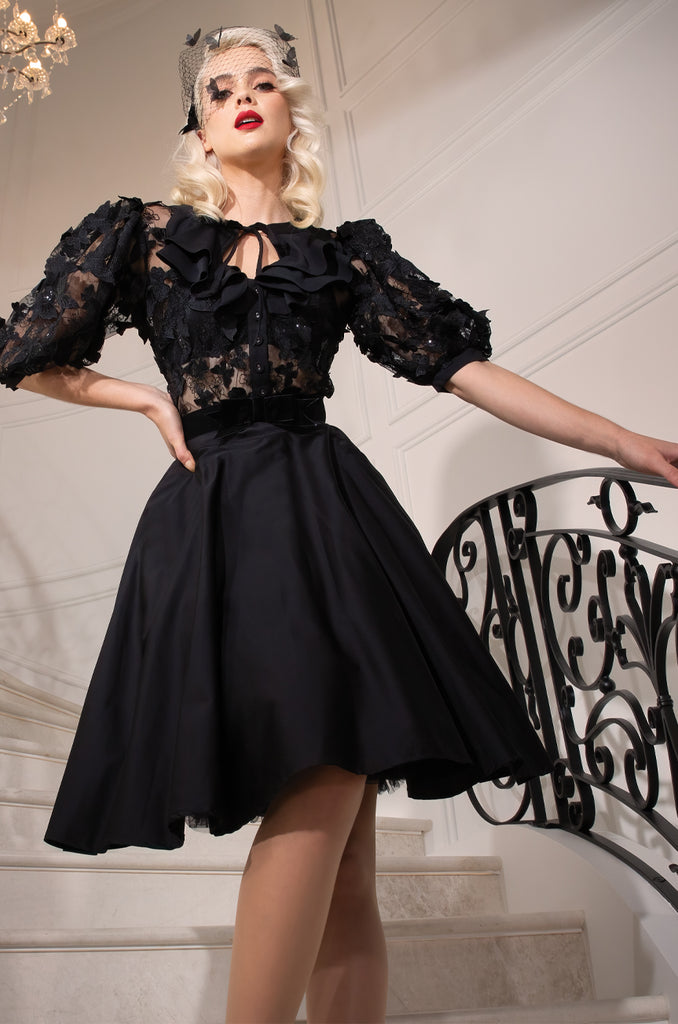 D'Amour Classic Circle Skirt (Black)