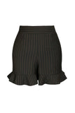 Regency Pinstripe Ruffle Shorts