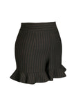 Regency Pinstripe Ruffle Shorts