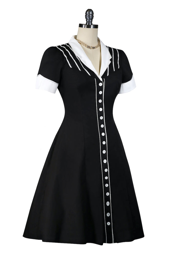 Snakes And Ladders Bowling Dress (Black)